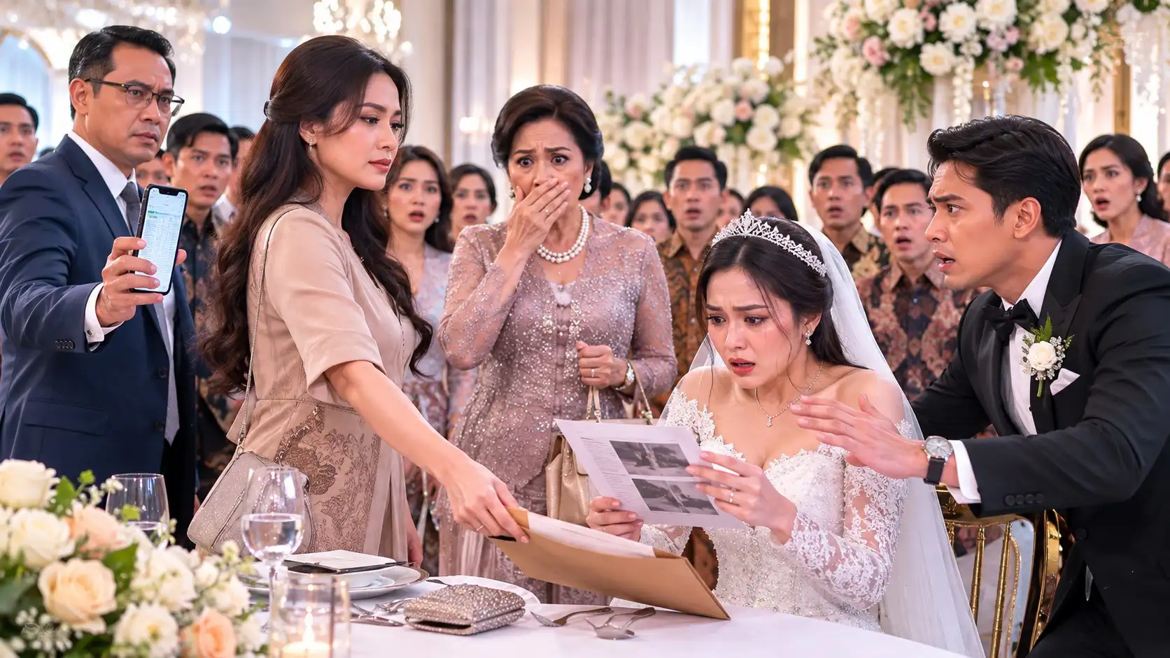 DI HARI PERNIKAHAN ADIK LAKI-LAKIKU, IBU MENYATAKAN AKU TAK PANTAS DUDUK DI MEJA KELUARGA—NAMUN SEORANG TAMU TIBA-TIBA BERDIRI DAN BERTANYA, “IBU TAHU SIAPA YANG SEBENARNYA MEMBAYAR PERNIKAHAN INI?”