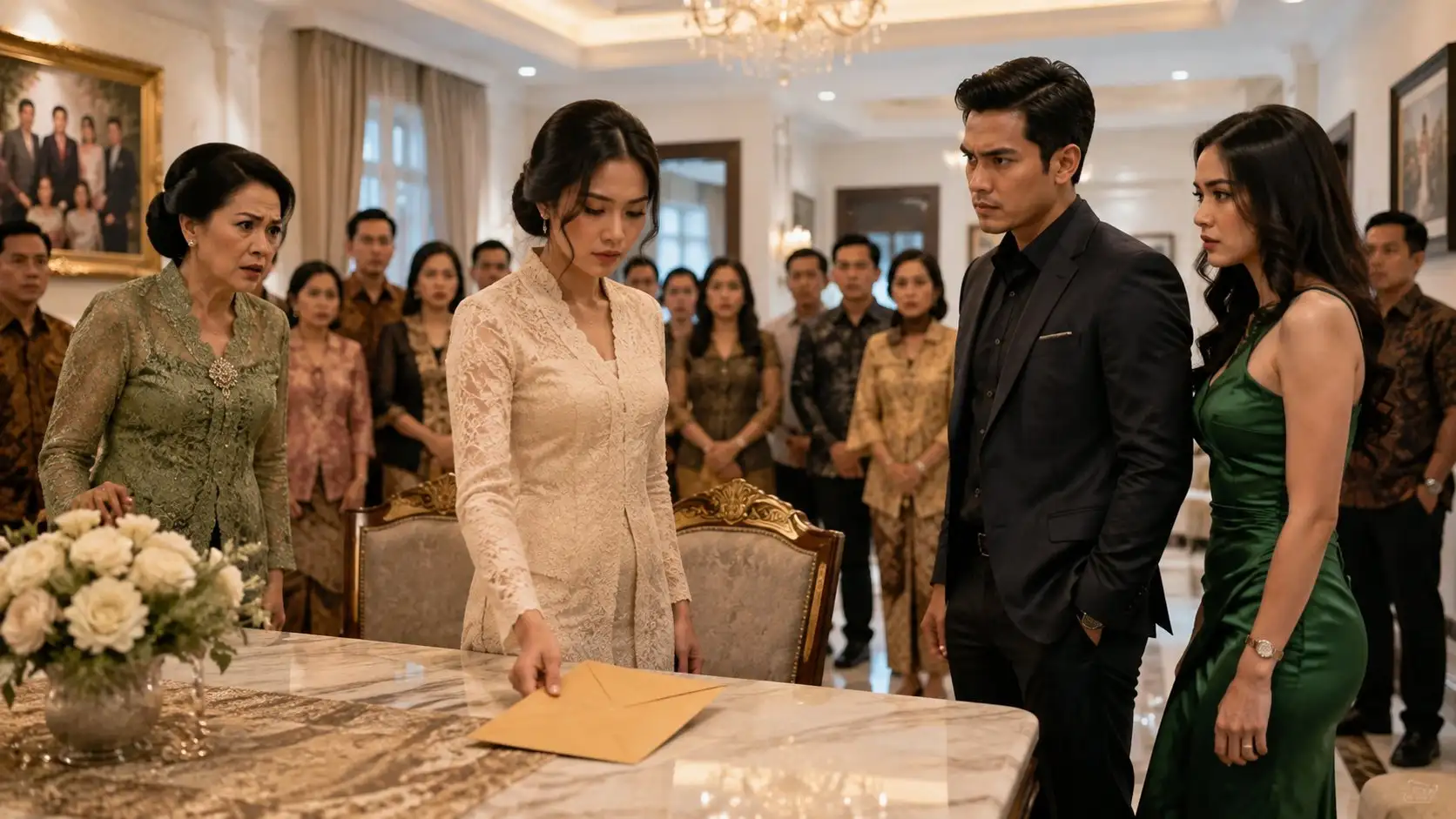 SUAMIKU MEMBAWA AKUNTAN WANITA KE RUMAH TEPAT DI PESTA PERAYAAN KENAIKAN JABATANNYA—TAPI SAAT WANITA ITU MENGUMUMKAN AKAN MENGELOLA SELURUH HARTA KELUARGA KAMI, AKU HANYA MELETAKKAN SEBUAH AMPLOP DI ATAS MEJA