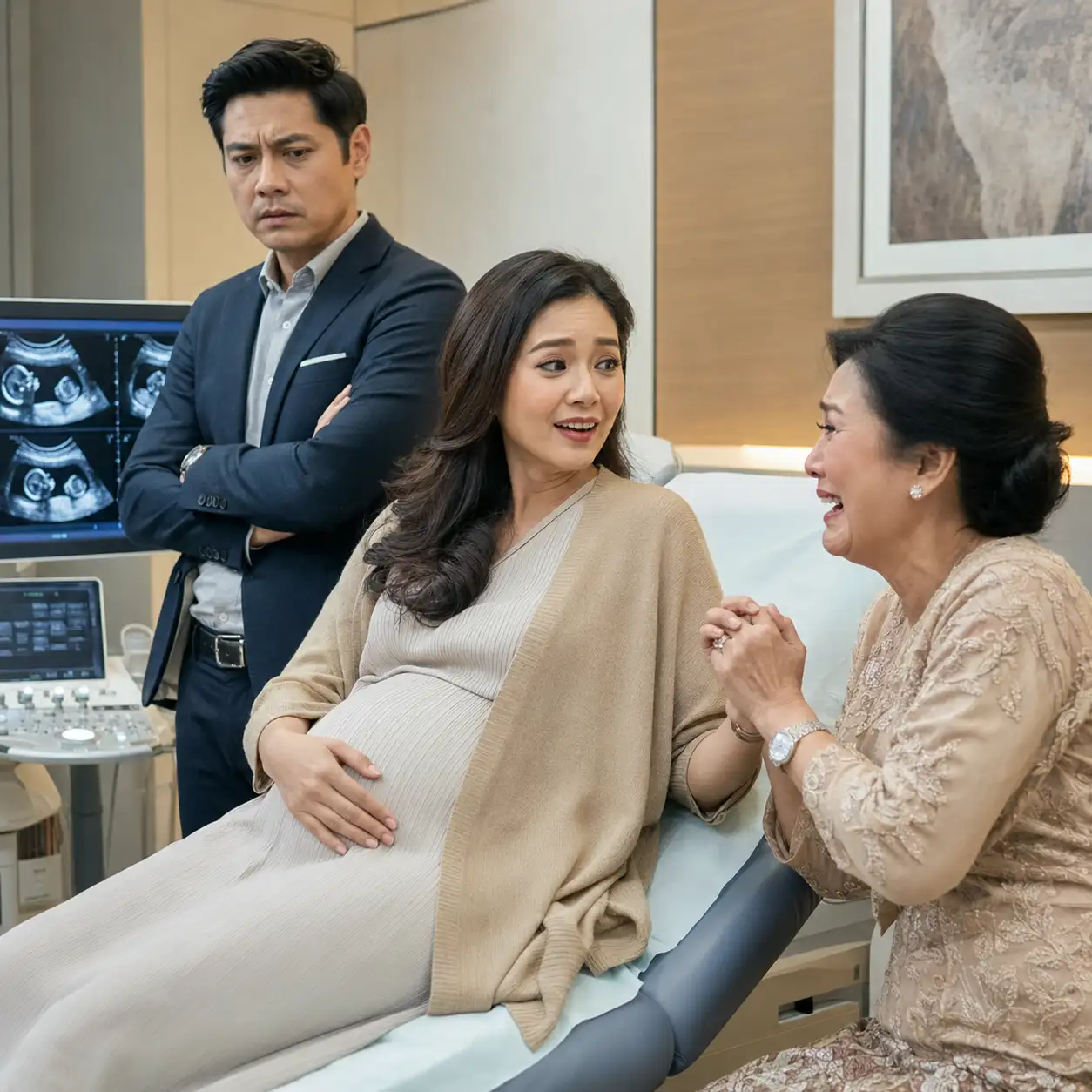 Setahun Menikah, Ibu Mertuaku Menangis Bahagia Saat Dokter Bilang Aku Hamil Kembar Tiga, tetapi Satu Pesan di Ponsel Suamiku Membuatku Mengerti Mengapa Wajahnya Mendadak Kaku