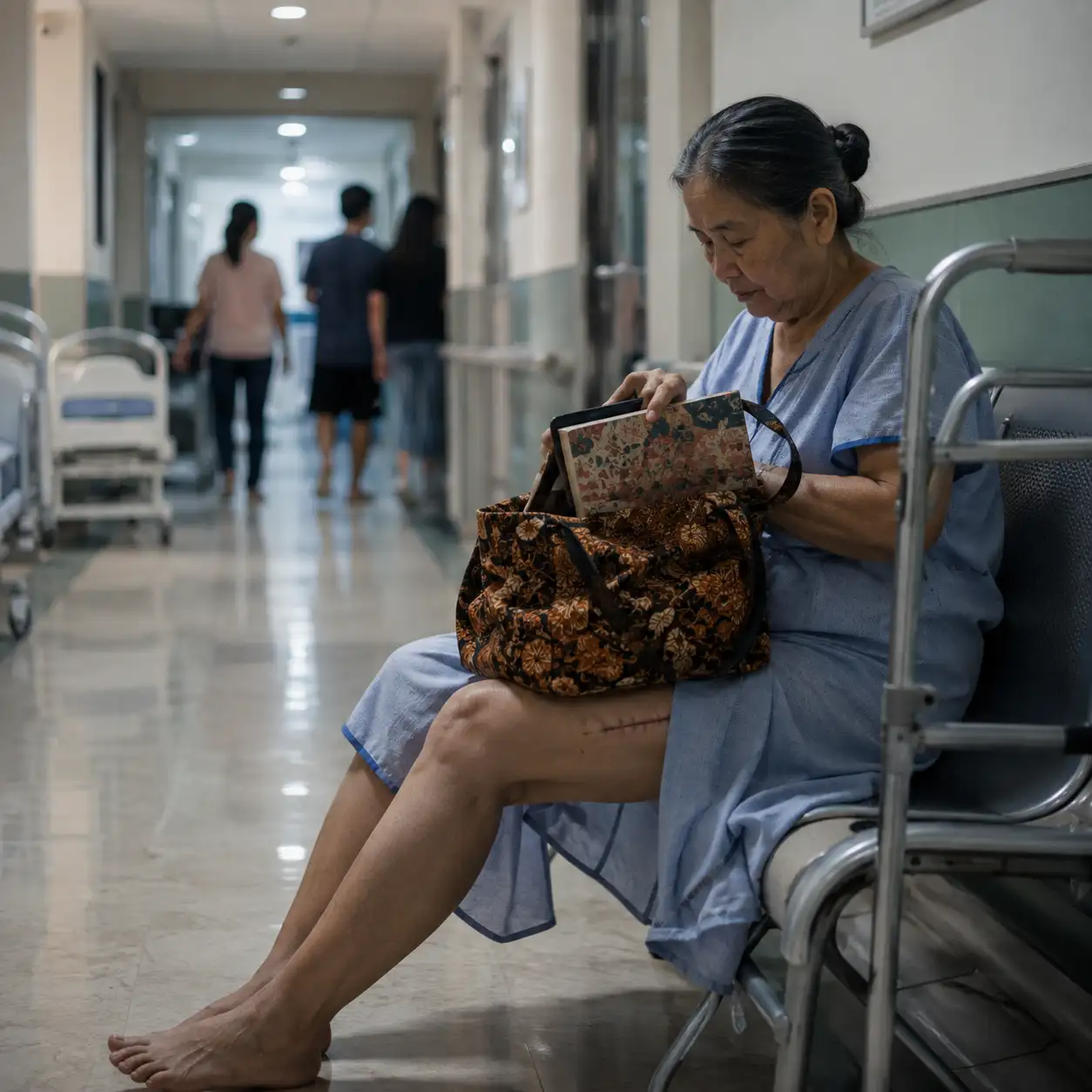 Mantan Ibu Mertuaku Menunggu Sendirian Setelah Operasi Pinggul, Lalu Buku Jahit di Tasnya Membuatku Tahu Mengapa Anak-Anaknya Terus Menolak Membawanya Pulang