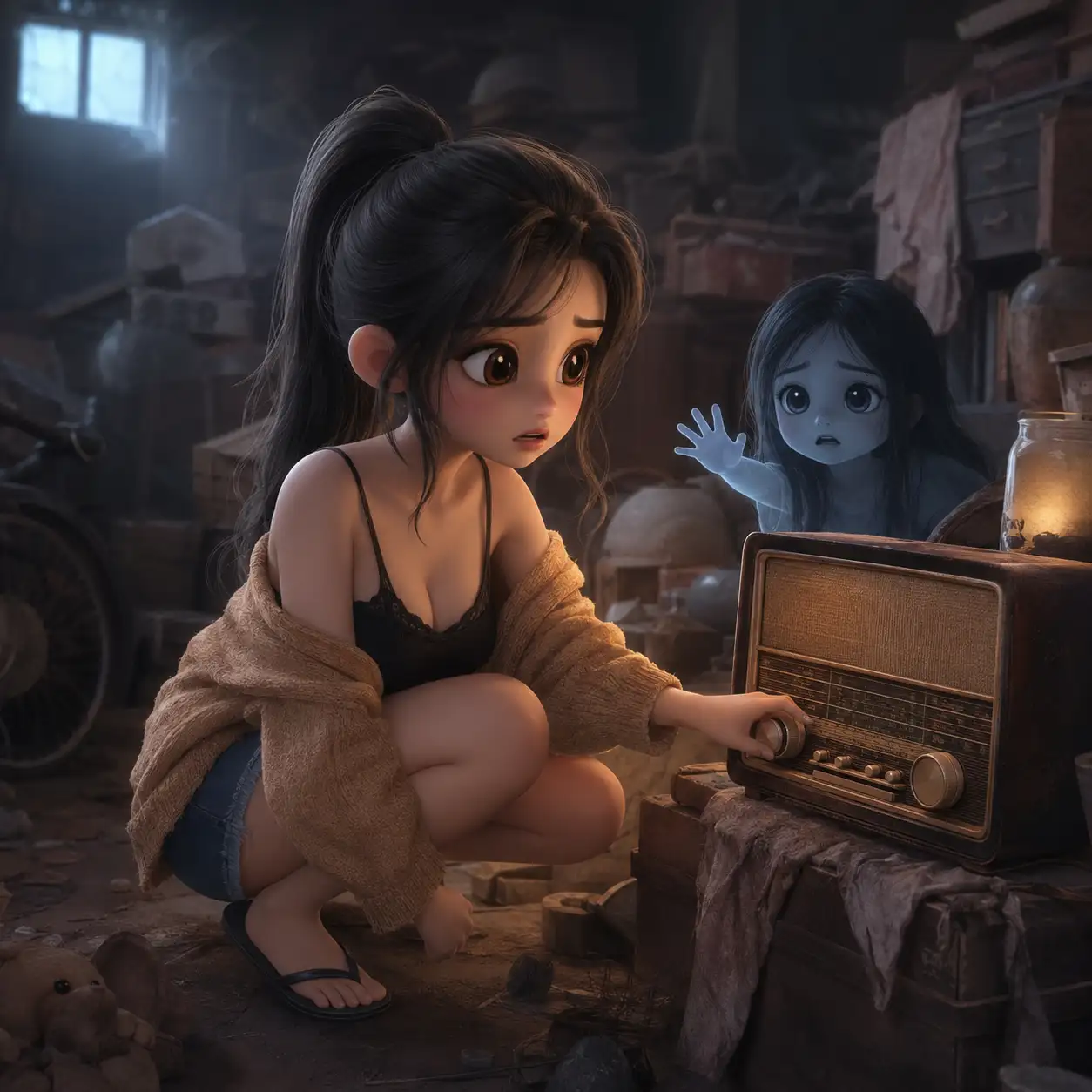 Aku Menemukan Radio Tua di Tumpukan Barang Bekas, Lalu Suara Anak Perempuan Berbisik Meminta Tolong. Baru Setelah Mendengar Satu Panggilan yang Sangat Kukenal, Aku Berhenti Menganggapnya Anak Orang Lain