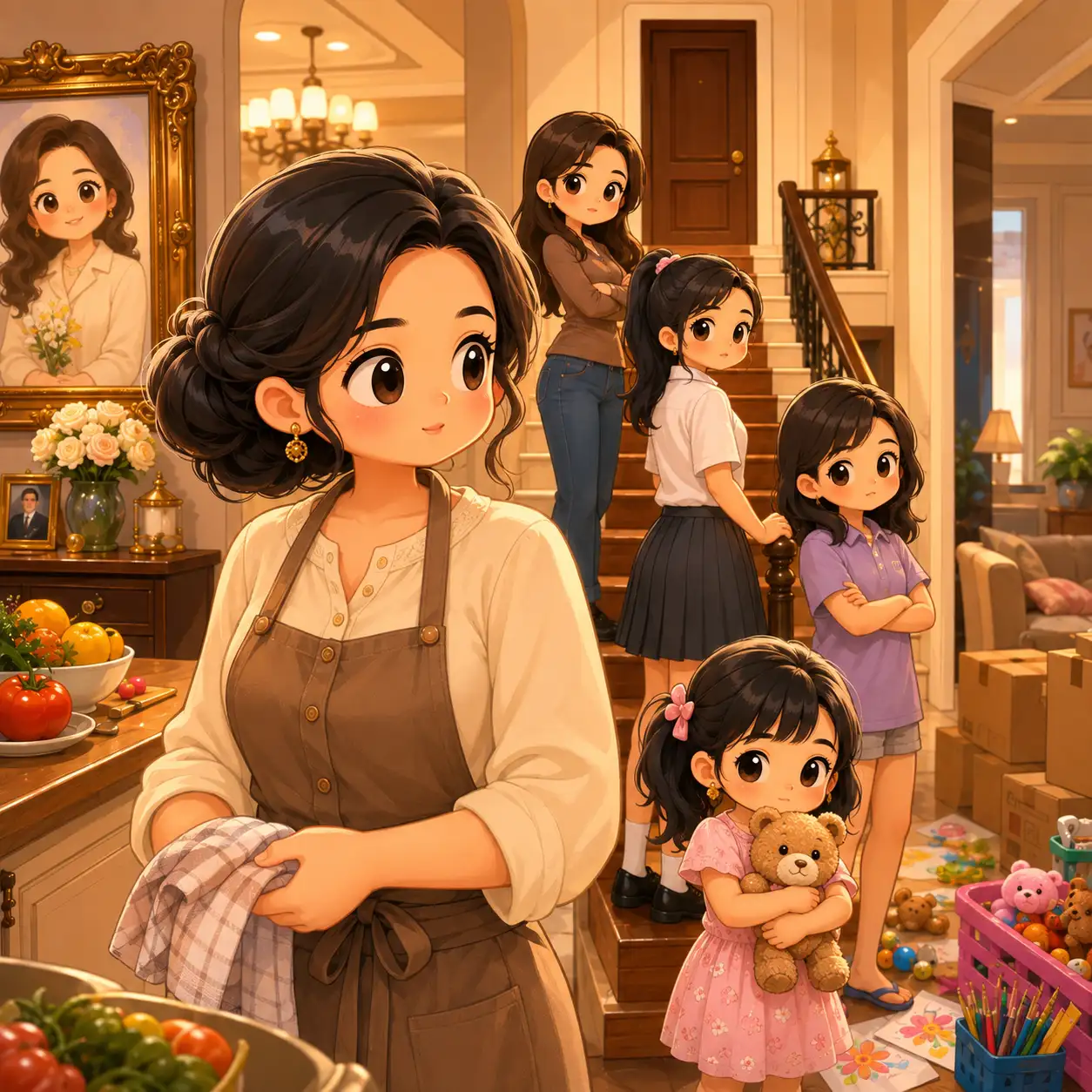 Aku Datang ke Rumah Pengusaha Kaya Itu Hanya untuk Memasak dan Merapikan Rumah, Tapi Empat Putrinya Terus Mengunci Satu Kamar, Sampai Aku Mengerti Mereka Bukan Sedang Nakal, Mereka Sedang Menjaga Sesuatu dari Keluarga Sendiri