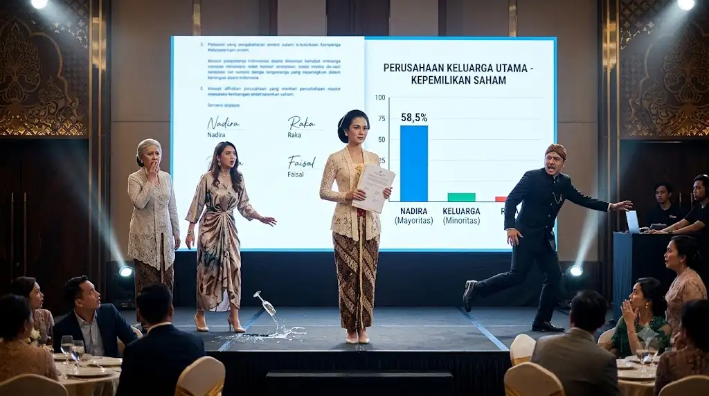 IBU MERTUAKU MENGUMUMKAN DI DEPAN RATUSAN TAMU BAHWA AKU HANYA “NUMPANG HIDUP” — TAPI SAAT LAYAR DI BELAKANG PANGGUNG MENAMPILKAN DOKUMEN ITU, SELURUH KELUARGA MEREKA LANGSUNG PUCAT