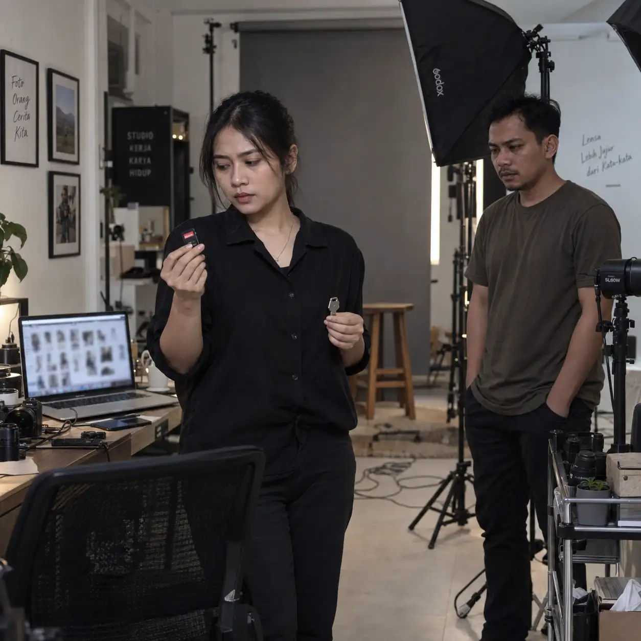 AKU YANG MEMBELI KAMERA DAN MEMBAYAR SEWA STUDIO—SUAMIKU MEMAKAINYA UNTUK MEMOTRET WANITA YANG SELAMA INI IA SEBUT “CUMA KLIEN”
