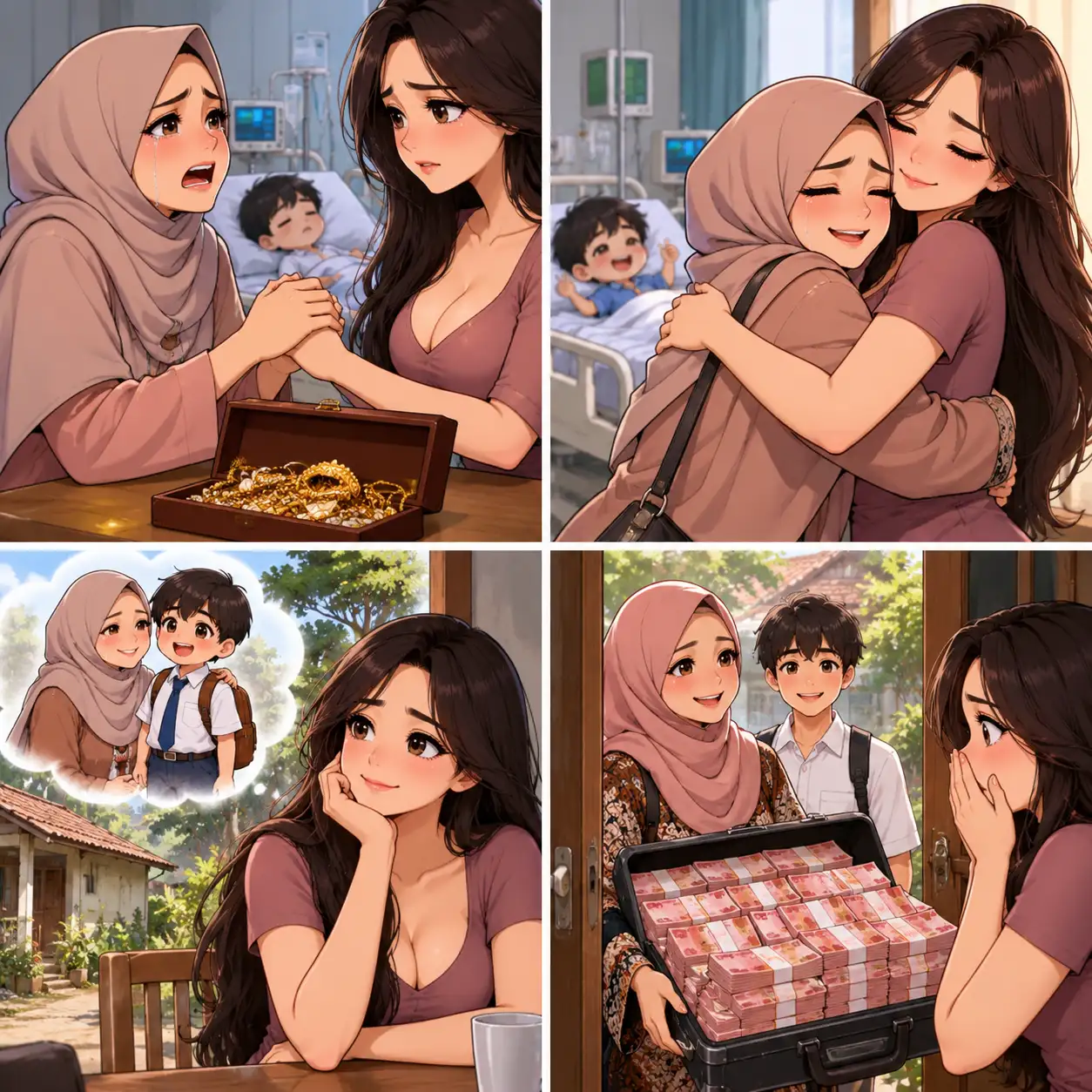 Sahabatku Meminjam Emas untuk Menyelamatkan Anaknya. Empat Belas Tahun Kemudian, Ia Datang Membawa Uang yang Membuatku Terdiam