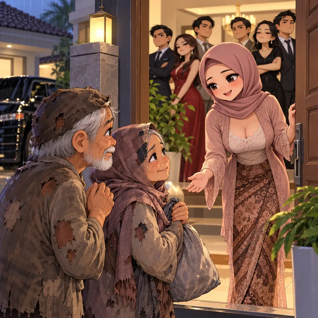 Lima Anak Kami Sukses, tetapi Saat Kami Menyamar Jadi Orang Tak Punya Rumah, Hanya Menantu yang Kami Benci Membukakan Pintu