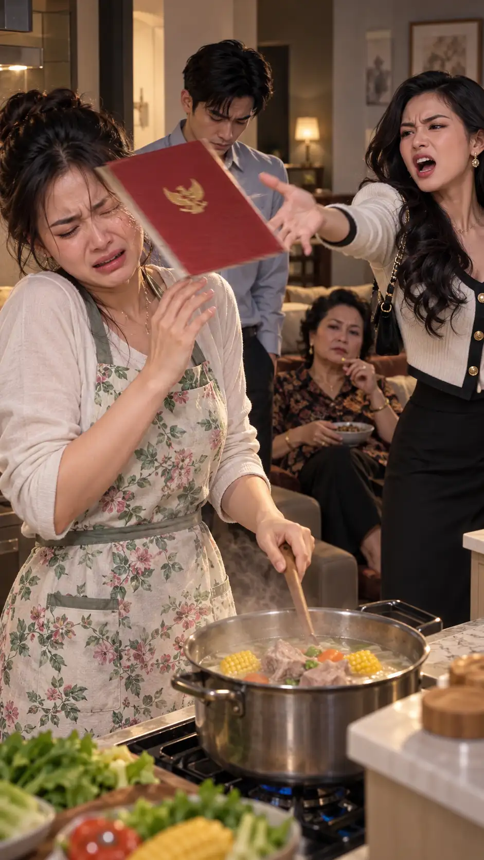 Saat Aku Memasak Sup Kesukaan Adik Ipar, Dia Melempar Sertifikat Rumah ke Wajahku dan Menyuruhku Pergi—Suamiku Hanya Menunduk, Seolah Tiga Tahun Hidupku Tak Pernah Ada