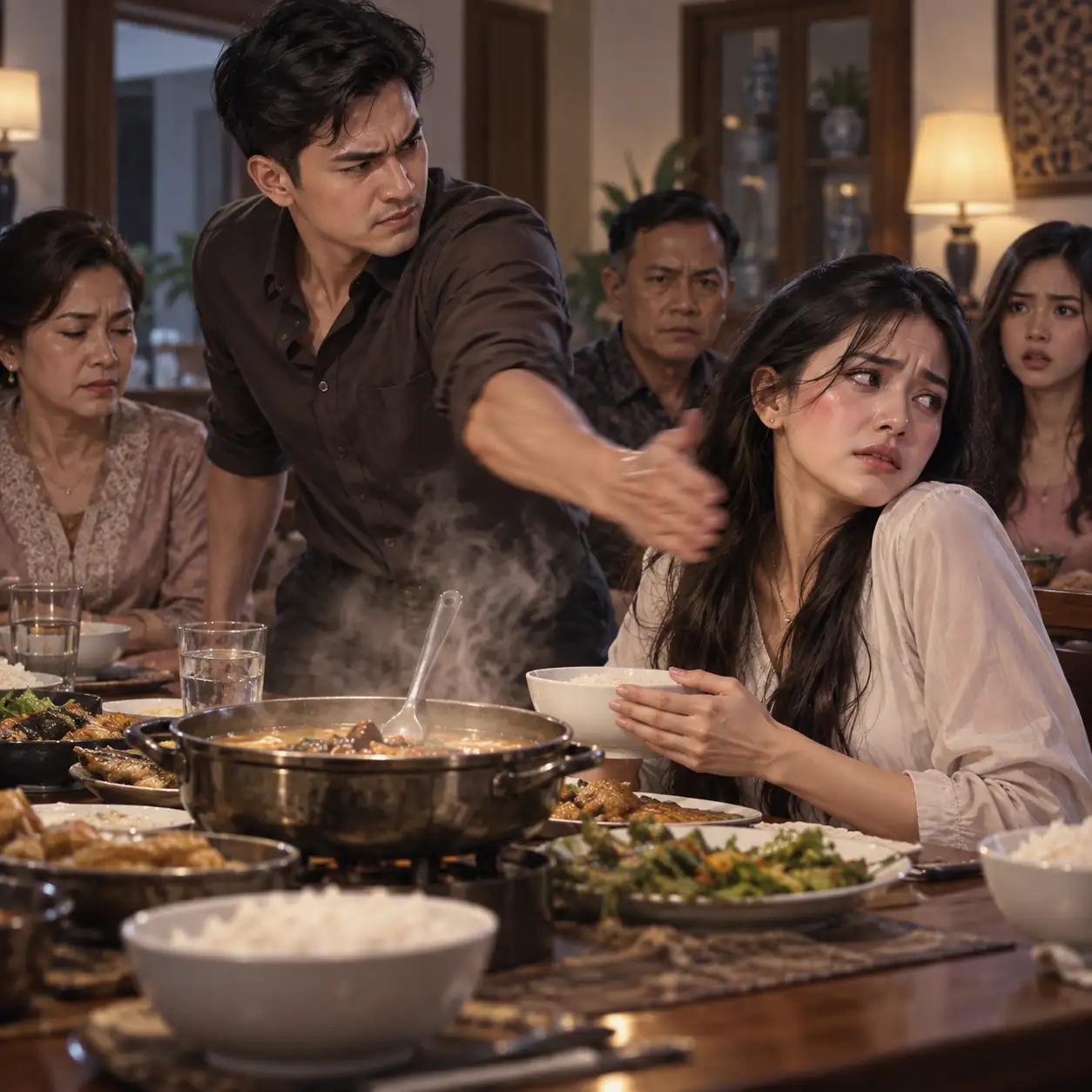 Hari Ketiga Belas Setelah Menikah, Suamiku Menamparku di Meja Makan; Saat Ibu Mertuaku Tersenyum, Aku Meletakkan Sendok dan Membuka Pesan yang Mengubah Rumah Itu Selamanya di Depan Mereka Semua