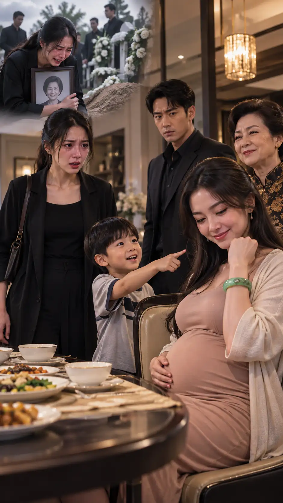 Pada Hari Ibuku Dimakamkan, Suamiku Melarang Putra Kami Pulang; Tujuh Hari Kemudian Aku Menemukan Perempuan Hamil Memakai Gelang Warisan Keluarganya sambil Dipanggil Calon Ibu Baru