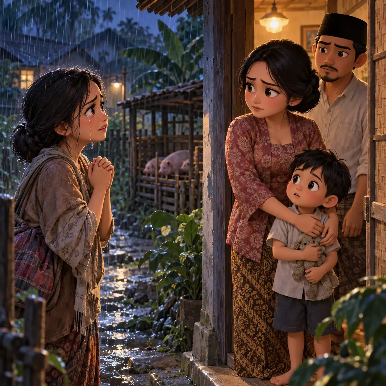Lima Tahun Setelah Bayi Itu Ditemukan di Kandang Babi Kami, Ibu Kandungnya Datang Meminta Dia Pulang Bersamanya
