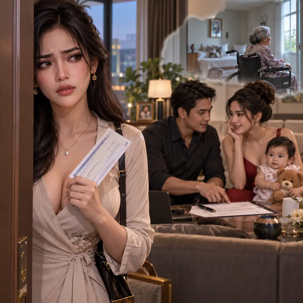Aku Datang Membawa Cek untuk Bayi Anak Tiriku, Lalu Kudengar Ia Merencanakan Panti Jompo Setelah Aku Menandatangani Dokumen