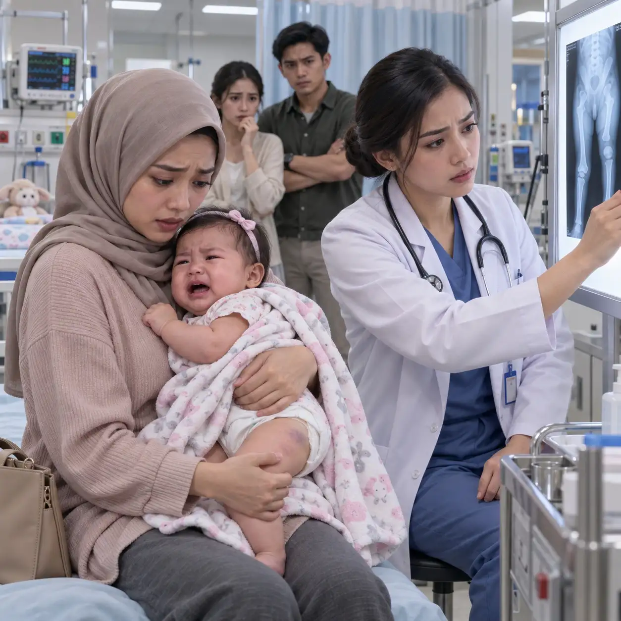 Adik Saya Meninggalkan Bayinya yang Baru Enam Bulan Bersama Saya, Lalu Pergi Santai dengan Suaminya. Dua Puluh Menit Kemudian, Bayi Itu Menangis Tanpa Henti—dan Saya Menemukan Memar Tersembunyi di Balik Popoknya.