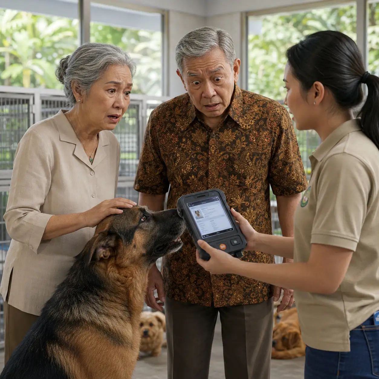 Kami Pergi Mengadopsi Seekor Anjing untuk Mengisi Kehampaan Setelah Putra Kami Meninggal—Namun Nama di Microchip Membuat Kami Membeku.