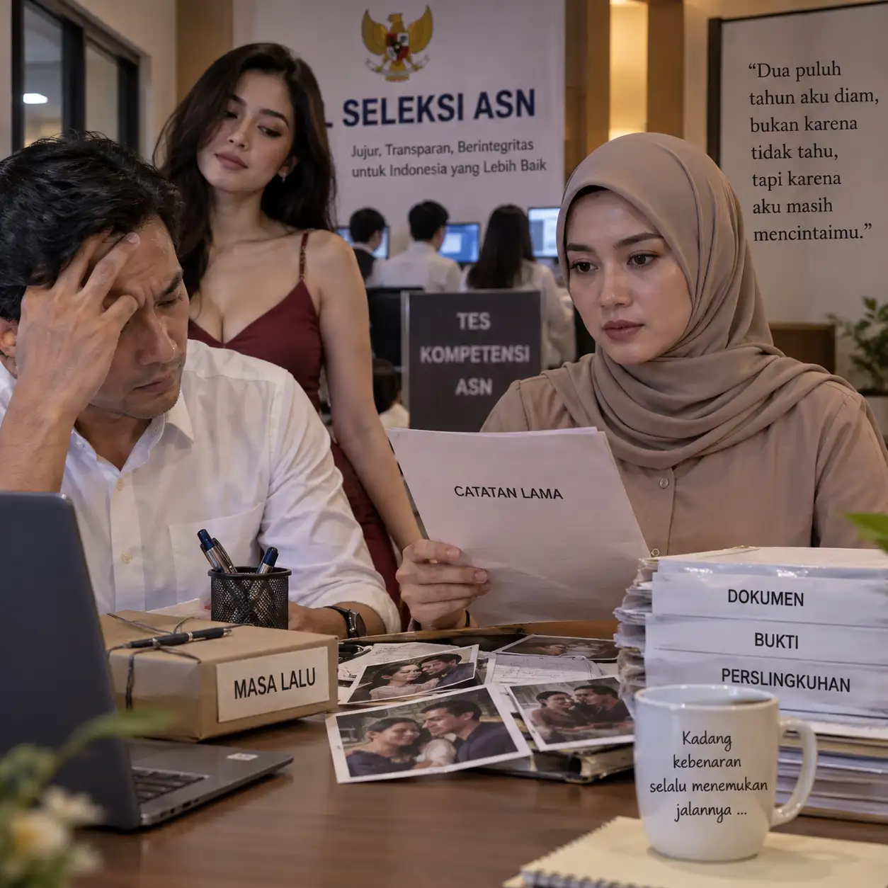 Istriku Diam Selama Dua Puluh Tahun soal Perselingkuhanku, Lalu Satu Tahap Seleksi ASN Membuat Semua Catatan Lama Terbuka