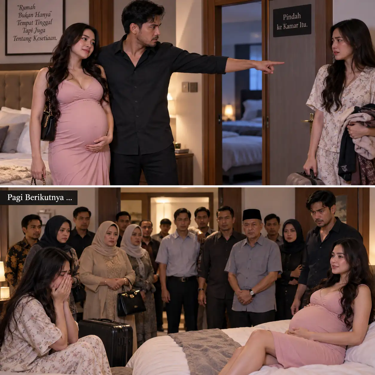 Suamiku Membawa Perempuan Hamil ke Rumah dan Menyuruhku Pindah Kamar, Pagi Berikutnya Dua Belas Orang Datang